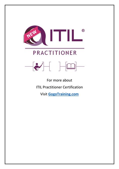 Ppt Itil Practitioner Certification Powerpoint Presentation Free