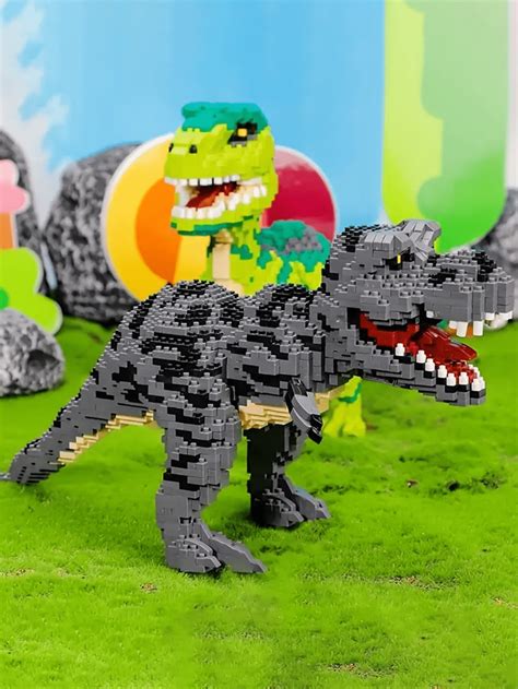 Conjunto De Blocos De Constru O De Dinossauro Jur Ssico Inclui