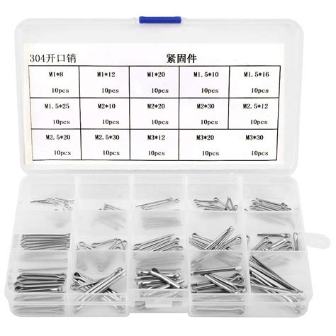 Buy Pcs Kinds Sizes Stainless Steel Cotter Pin Assortment M