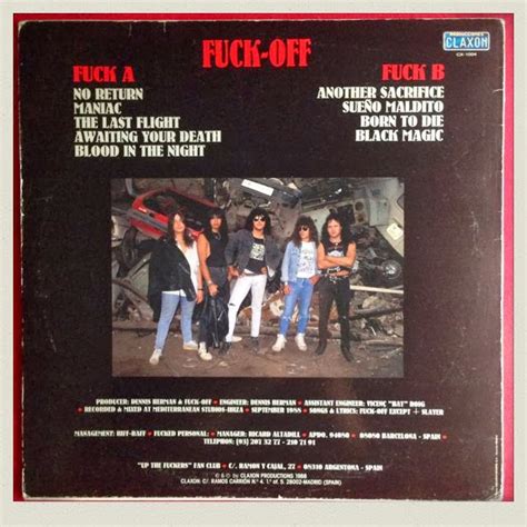 Revolution Rock Ñ Roll Fuck Off Another Sacrifice 1988 Claxon Productions