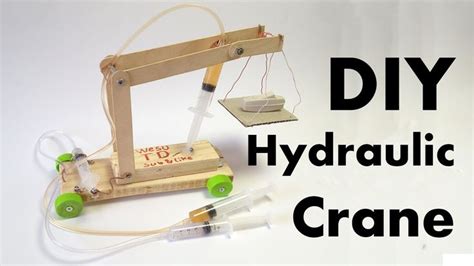 How To Make Simple Diy Hydraulic Crane At Home In Diy Easy Diy