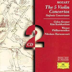 Mozart The 5 Violin Concertos Sinfonia Concertante Gidon Kremer