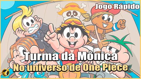 Chico Bento como Luffy CrossOver da Turma da Mônica One Piece