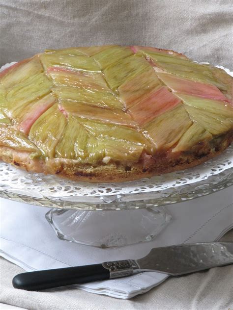 La cuisine d ici et d ISCA Gâteau renversé à la rhubarbe