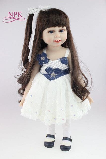 18inch Handmade Full Silicone Vinyl Sd Bjd Doll Reborn With