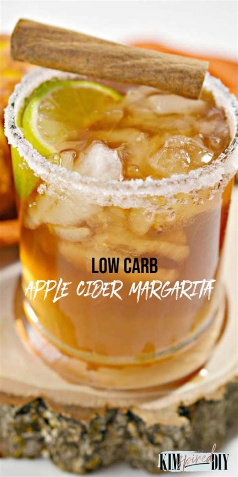 Best Apple Cider Low Carb Tequila Margarita Drink Fall Cocktails Recipes Low Calorie