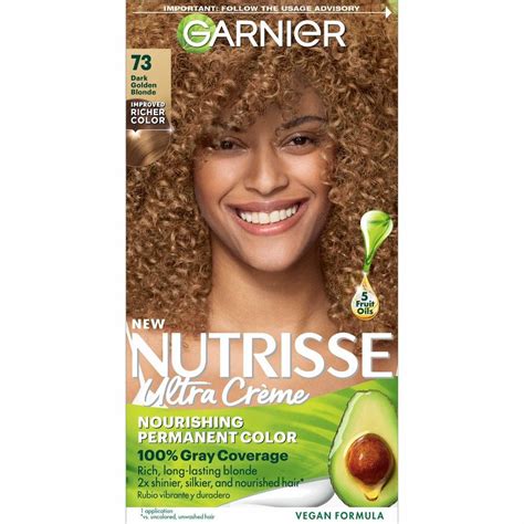 Garnier Nutrisse Nourishing Permanent Hair Color Creme Dark Golden Blonde Dark Golden