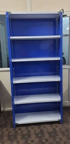 Pallet Racking Mild Steel MS Slotted Angle Racks Closed From Back And