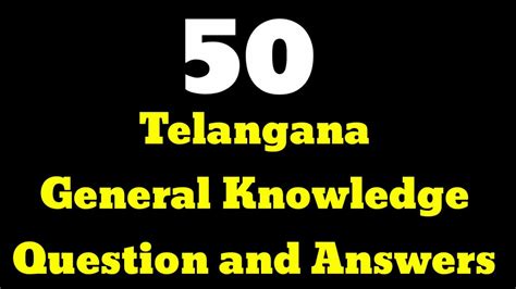 Telangana Gk Question And Answers Telangana General Knowledge Gk