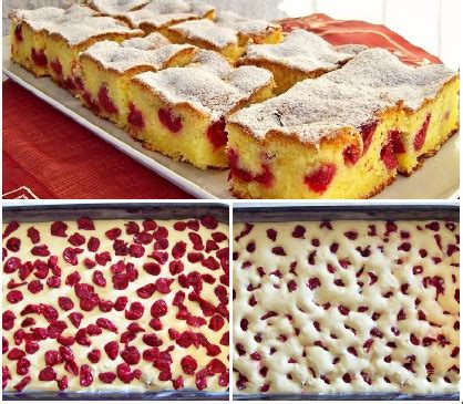 Minuten Kirsch Blechkuchen Einfache Kochrezepte