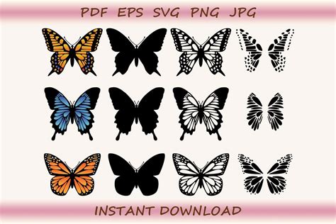 Butterflies Graphic by Digital Love · Creative Fabrica