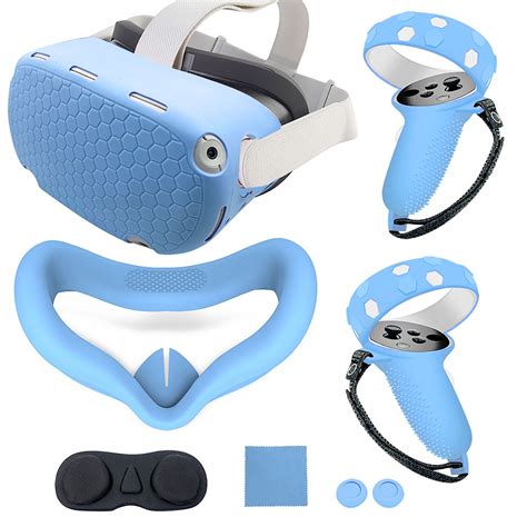 Silicone Cover Set For Oculus Quest Vr Lens Cover Controller