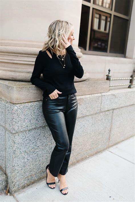 faux leather pants