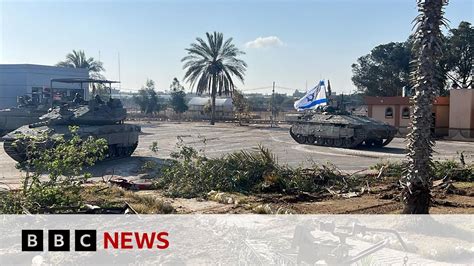 Israel Says It Controls Gaza Side Of Rafah Crossing Bbc News Youtube