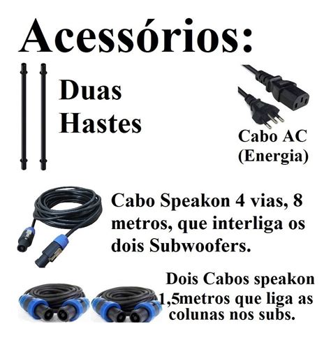 Caixa Subwoofer Ativo Passivo Colunas Line Slim W