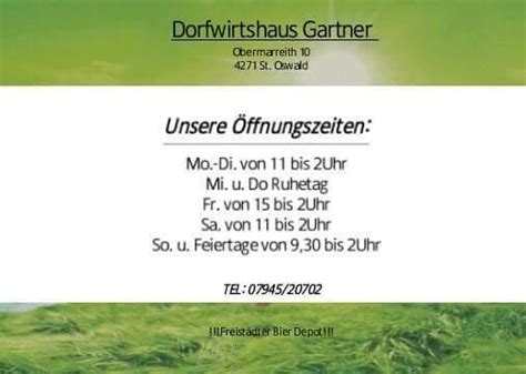 Restaurante Dorfwirtshaus Gartner Sankt Oswald Bei Freistadt