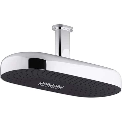 Kohler Statement 2 Spray Patterns With 25 Gpm 14 In Wall Mount Fixed Shower Head In Polished