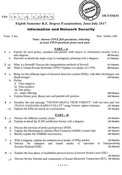 Visvesvaraya Technological University B E Computer Science Cbcs