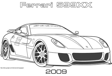 Kolorowanka Ferrari 599xx Do Druku I Online