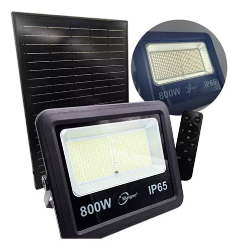 Reflector Solar Led W Potente Panel Y Control Remoto Hd