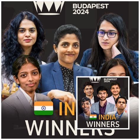 Historic Double Indian Men Women Clinch Maiden Chess Olympiad Gold