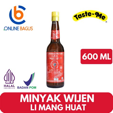 Jual Minyak Wijen Li Mang Huat 600 Ml Halal Shopee Indonesia