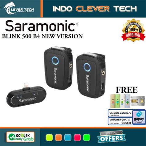 Jual Saramonic Blink 500 B4 New Version Lightning Wireless Mic Blink500