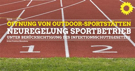 Öffnung von Outdoor Sportstätten Grüne Fraktion Mannheim