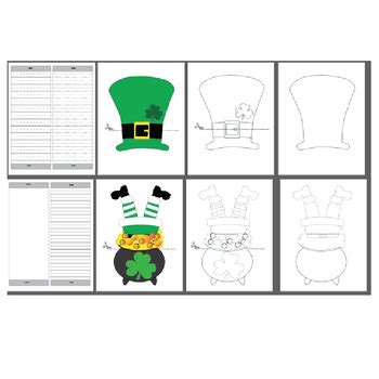 St Patricks Day Craft Flipbook Minibook Leprechaun Lucky Activities