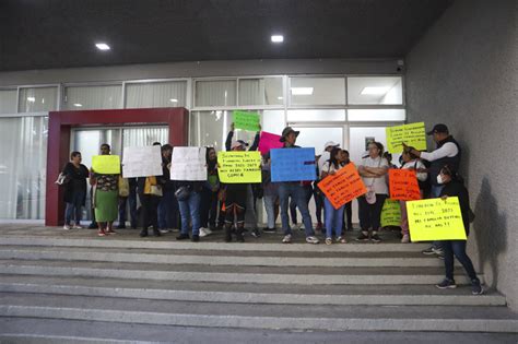 Protestan Trabajadores De Partidos Ante La Sefina Estatal Por La