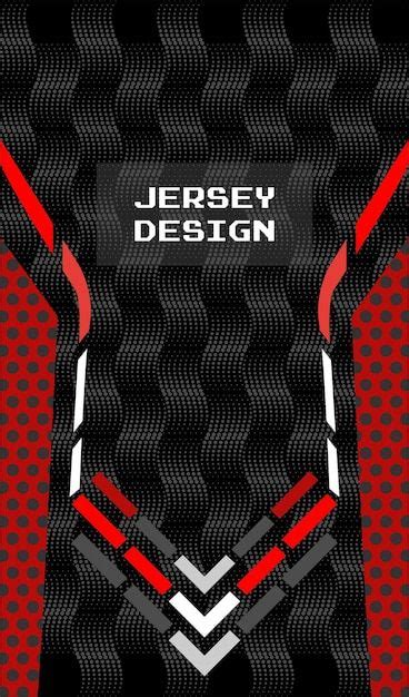 Premium Vector A Black And Red Jersey Design With The Word Jersey On