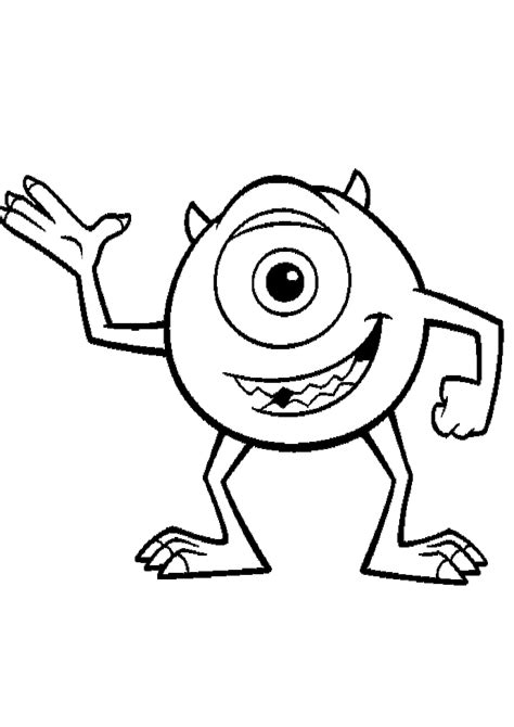 Printable Coloring Pages Monsters Inc Clip Art Library