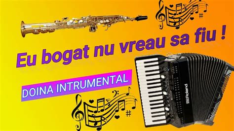 Eu Bogat Nu Vreau Sa Fiu Doina Instrumental By T F M YouTube