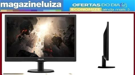 Monitor Para PC Philips V Line 193V5LHSB2 18 5 LED Widescreen HD