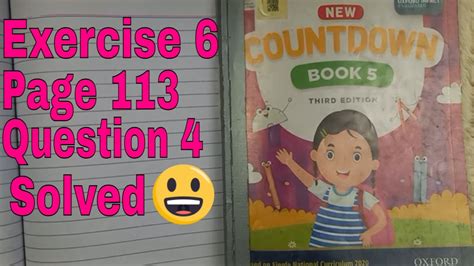 Oxford Countdown Book Third Edition Exercise Question Youtube