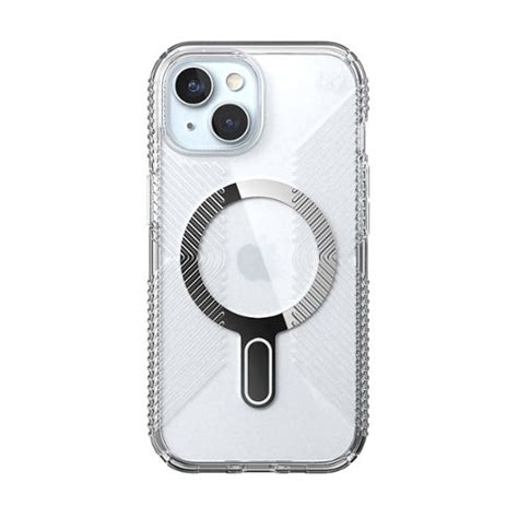 Speck Presidio Perfect Clear Grip Clicklock Case With Magsafe For Apple Iphone 151413 Clear