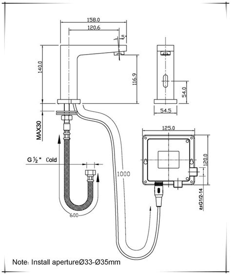 Elèna Touchless Basin Automatic Commercial Brushed Nickel Sensor Faucet