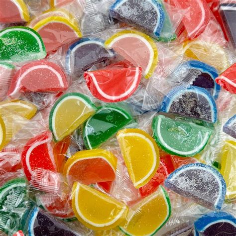 Assorted Fruit Jelly Slices Candy Individually Wrapped Gelatin Free Bulk 3 Pound Bag