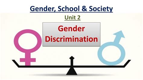 Gender Discrimination Gender School And Society B Ed 1st Year Youtube