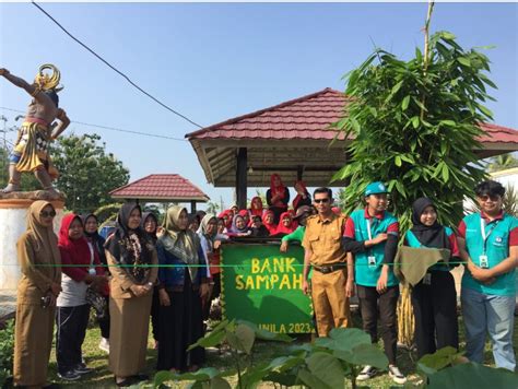 Mahasiswa Kkn Unila Gelar Penyerahan Dan Peresmian Bank Sampah Di Taman