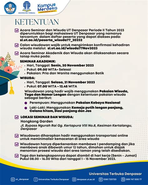 Seminar Dan Wisuda Ut Denpasar Periode Ii Tahun Universitas