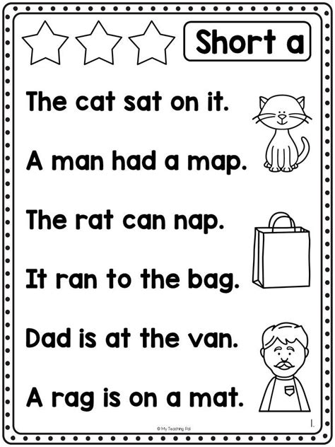 Decodable Sentences Binder Cvc Digraphs Blends Long Vowels And