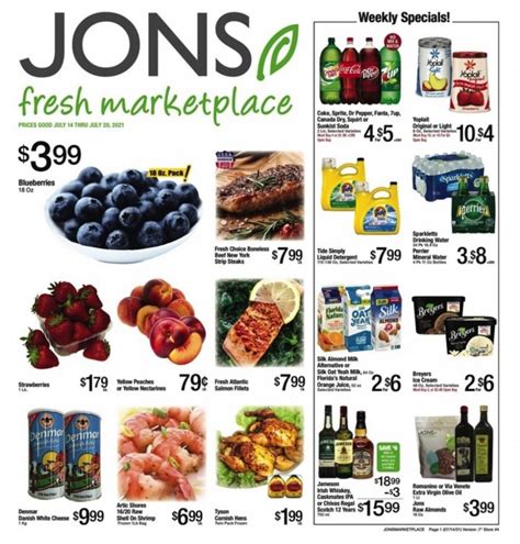 Jons Weekly Ad Jul 14– Jul 20, 2021