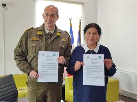 Municipio De Palmilla Firma Importante Convenio Os Con Carabineros