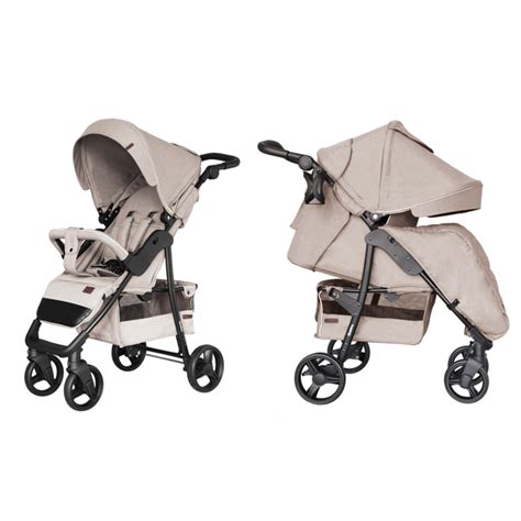 Коляска прогулочная CARRELLO Quattro Frost Beige +дождевик M +москитка ...