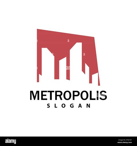 Cityscape Logo Metropolis Skyline Design City Building Vector Icon