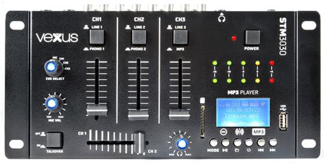 STM3030 4 Kanaals Mixer USB MP3 BT REC Timmer Muziek Beverwijk