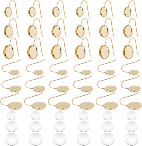 Amazon Unicraftale Sets Mm Earring Blanks Earring Bezels