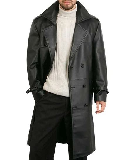 Trench Coat Leather Mens On Sale