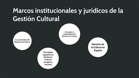 Los marcos institucionales y jurídicos de la Gestión Cultural by luis